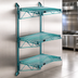 Thumbnail image #3 for Quantum Wall-Mounted Cantilever Starter Shelving Unit with 3 Wire Shelves and 54-Inch Posts