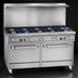 Thumbnail image #3 for Southbend Ultimate 60-Inch Gas Restaurant Range with 9 Open Burners, 2 Cabinets, and Hi-Shelf