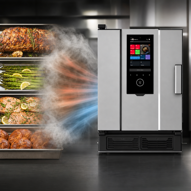 Product image #3 for UNOX USA SPEED-X Electric Combi Oven, Floor Model, 10 GN 2/3 Tray Capacity