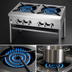 Thumbnail image #3 for Supreme JSP-224 36 Inch Two Burner Natural Gas Commercial Stock Pot Range