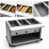 Thumbnail image #3 for Spec-Master PHT3OB-240-3 Portable Electric 3-Well Hot Food Table with Polyethylene Cutting Board