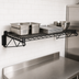 Thumbnail image #3 for Quantum Cantilever Wall-Mount Wire Shelf, 42 x 24 Inches, Black Epoxy Antimicrobial Finish