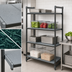 Thumbnail image #3 for Camshelving Basics Plus 4-Tier Solid Stationary Starter Shelving Unit, 21 x 36 x 84 Inches, Brushed Graphite