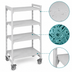 Thumbnail image #4 for Camshelving Premium 4-Shelf Solid High-Density Mobile Starter Unit, 24 x 54 x 67-1/4 Inches, Speckled Gray