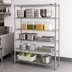 Thumbnail image #3 for Redipak 5-Tier Stationary Wire Shelving Unit, 48 x 24 x 63 Inches, Chrome Finish