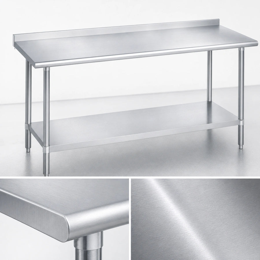 16-Gauge 300-Series Stainless Steel Top