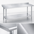 Thumbnail image #3 for Duke Deluxe 16-Gauge 300-Series Stainless Steel Work Table with 1-1/8-Inch Straight Riser and Stainless Undershelf, 30 x 24 Inches