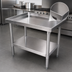 Thumbnail image #3 for 24 Inch x 30 Inch 18-Gauge Stainless Steel Top Equipment Stand with Undershelf