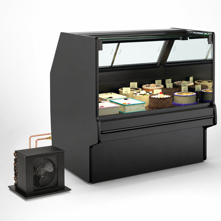 Product image #3 for Structural Concepts Fusion 75-3/8 Inch Wide Remote Refrigerated Full-Service Deli Case with Straight Glass Front