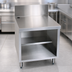 Thumbnail image #3 for CHOICE Open Front POS Work Center Cabinet Base, 18 x 24 Inch, Stainless Steel