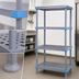 Thumbnail image #3 for Quantum Millenia 54 Inch W x 24 Inch D x 62 Inch H Polymer Shelving Unit with Dunnage Stand