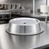 Thumbnail image #3 for Vollrath Stainless Steel Satin Finish Round Plate Cover for 12 9/16 to 12 5/8 Inch Plates
