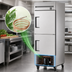 Thumbnail image #3 for True One-Section Reach-In Refrigerator with 2 Solid Half Swing Doors, Stainless Steel, Bottom-Mounted Self-Contained Refrigeration