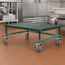 Thumbnail image #3 for QuadPlus Mobile Dunnage Rack with Louvered Polypropylene Mat, 30-Inch W x 18-Inch D x 14-Inch H, 800 lb Capacity