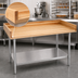 Thumbnail image #3 for BK Resources 48 x 30-Inch Bakers Table with 1-3/4-Inch Hard Maple Top and Galvanized Undershelf