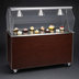 Thumbnail image #3 for Vollrath 2-Series Affordable Portable 46-Inch Cherry Woodgrain Solid Base Utility Station with Breath Guard and Lights