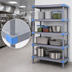 Thumbnail image #3 for Millenia Stationary Starter Polymer Shelving Unit, 30 x 24 x 74 Inches, Gray, 4 Solid Shelves
