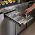 Thumbnail image #3 for Glastender Partial Condiment Drawer Insert for 12-Inch Door Opening, Side-Serviced, Low Profile, 4-Cup