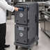 Thumbnail image #3 for Cambro Pro Cart Ultra Electric Front-Loading Hot Food Pan Carrier, 2-Compartment, Universal Pan Size