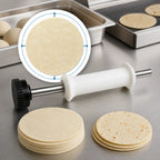 Thumbnail image #3 for Tortilla Masters Equipment TC18 Tortilla Cutter, 18 cm Raw / 17 cm Cooked