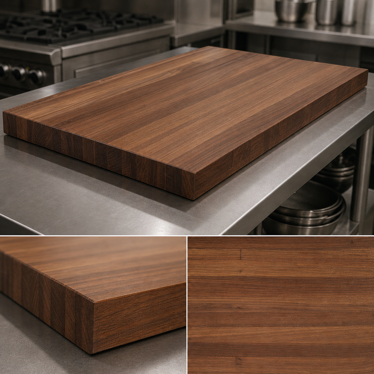 Product image #3 for Boos Block American Black Walnut Edge Grain Kitchen Countertop, 36 x 32 x 3 Inch, Flat, Penetrating Oil Finish
