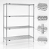 Thumbnail image #3 for Redi-Pak 4-Tier Wire Shelving Unit, 60