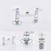 Thumbnail image #3 for T&S Brass B-0220-LNCCM 8-Inch Center Deck-Mount Pantry Faucet with Swivel Base, Lever Handles, Less Nozzle