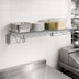 Thumbnail image #3 for Quantum Cantilever Single Wall-Mount Wire Shelf Kit, 42 x 24 Inch, Chrome Plated
