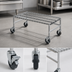 Thumbnail image #3 for Eagle Group Mobile Wire Dunnage Rack, 30 x 21 x 14 Inches, 800 lb Capacity, Chrome