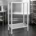 Thumbnail image #3 for Lifetime Tough All-Welded 2-Shelf Tubular Dunnage Shelving, 60W x 20D x 64H, Aluminum