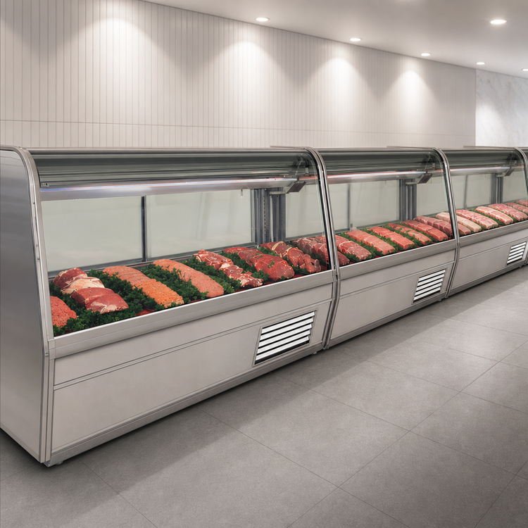 Product image #3 for Howard-McCray 32E Series 50-Inch Endless Design Remote Red Meat Service Case with LED Lighting