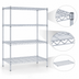 Thumbnail image #3 for EAGLEbrite 4-Tier Stationary Starter Wire Shelving Unit, 48