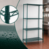Thumbnail image #3 for Winco 4-Tier Epoxy-Coated Wire Shelving Set, 36 x 18 x 72 Inches, Green