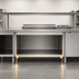 Thumbnail image #3 for Vollrath 46-Inch Open Storage Accessory for 4-Series Signature Server with Reinforced Bottom Shelf