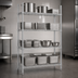 Thumbnail image #3 for Advance Tabco Special Value Series Heavy Duty Chrome Plated Wire Shelf, 72 x 21 Inches