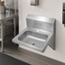 Thumbnail image #3 for Pro-Bowl Wall-Mount Stainless Steel Hand Sink with 14 x 10 x 5-Inch Bowl and Single Deck-Mount Faucet Hole