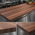 Thumbnail image #3 for John Boos Boos Block American Black Walnut Edge Grain Kitchen Countertop, 144 x 27 x 1-1/2 Inches, Penetrating Oil Finish