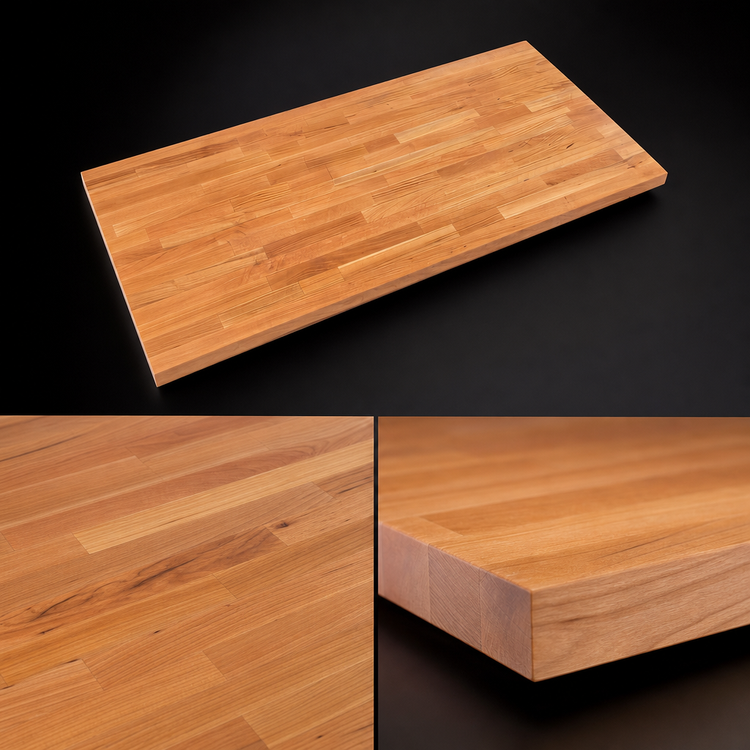 Product image #3 for Boos Block 72 Inch x 30 Inch x 1-1/2 Inch American Cherry Blended Edge Grain Kitchen Countertop