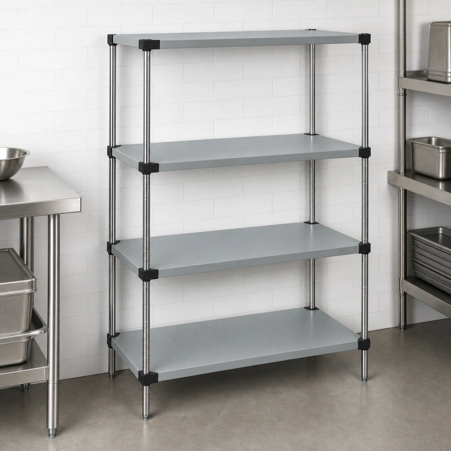 Four Solid Shelves
