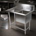 Thumbnail image #3 for John Boos Pro-Bowl 1-Compartment Sink with Left Drainboard, 70-3/16 Inch Wide, 14-Gauge Stainless Steel