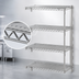 Thumbnail image #3 for Eagle Group 4-Tier Add-On Wire Shelving Unit, 60W x 18D x 63H Inches, Stainless Steel Finish