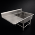 Thumbnail image #3 for John Boos Pro-Bowl 2-Compartment Platter Sink with Left Drainboard, 62-3/16 Inch W x 36-1/2 Inch D x 43 Inch H