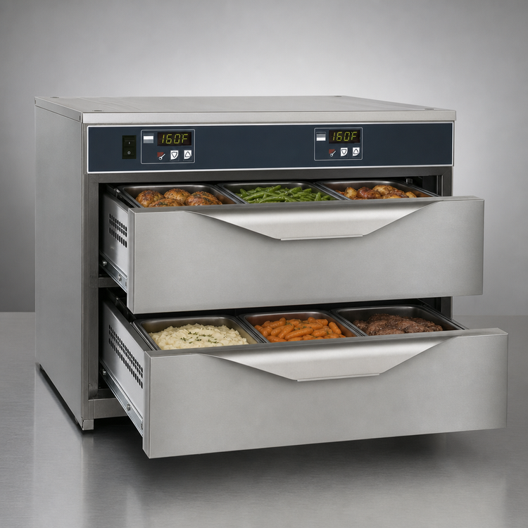 Product image #3 for Alto-Shaam Halo Heat Freestanding 2-Drawer Warming Drawer