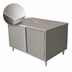 Thumbnail image #3 for BK Resources 36 x 30 Inch Stainless Steel Chef Table Cabinet Base with Hinged Doors
