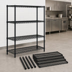 Thumbnail image #3 for Quantum WR54-1848BK 42"W x 18"D x 54"H Stationary Wire Shelving Starter Unit, 4 Shelves, Black Epoxy Finish