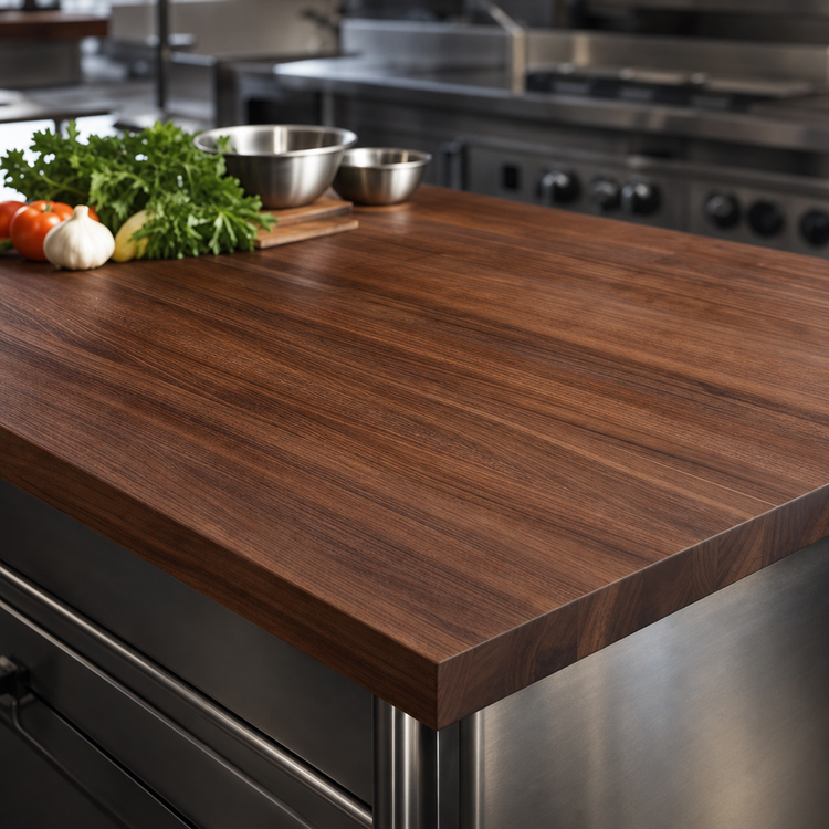 Product image #3 for John Boos Boos Block American Black Walnut Kitchen Countertop, 144-Inch x 48-Inch x 1-3/4-Inch, Full-Length Edge Grain, Penetrating Oil Finish