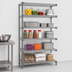 Thumbnail image #3 for Eagle Group Valu-Master 5-Tier Add-On Wire Shelving Unit, 30 x 21 x 74 Inches, Pewter Gray Epoxy