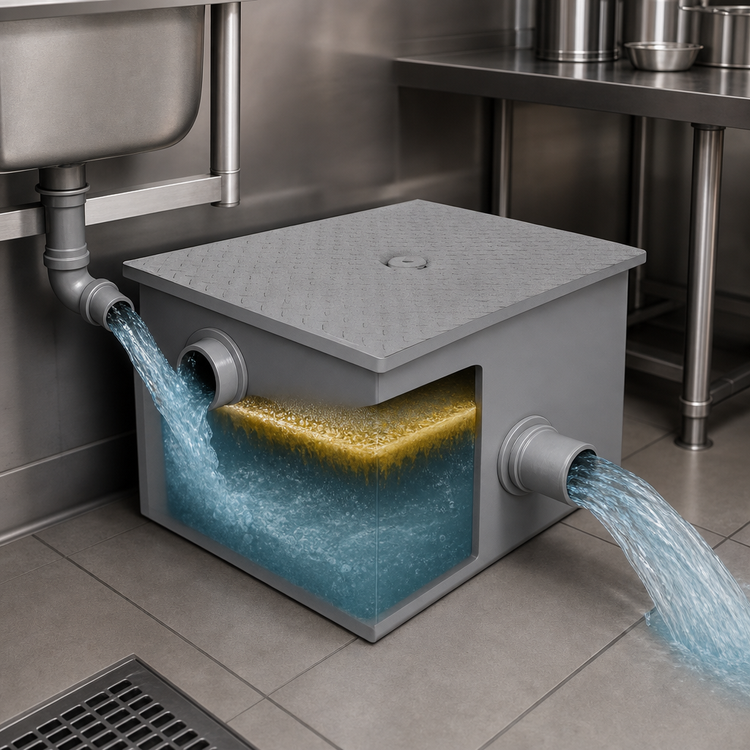 Product image #3 for Klinger's Trading GT-40 20 GPM 40 lb. Grease Interceptor