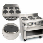 Thumbnail image #3 for Imperial (Middleby) Spec Series IHR-6-E-XB 36-Inch Electric Range with 6 Round Elements, Standard Oven, and Stainless Steel Cabinet Base
