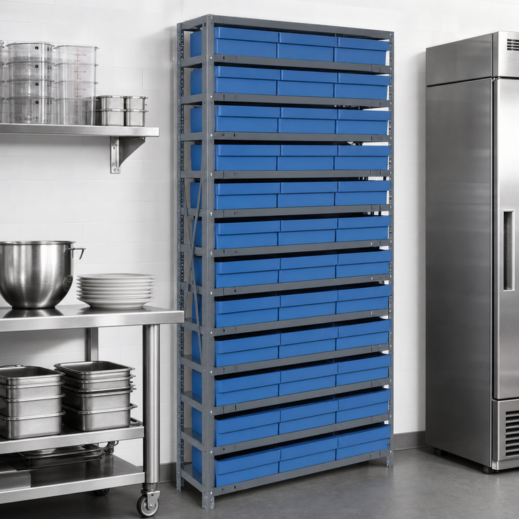 Product image #3 for Quantum Heavy-Duty Stationary Wire Shelving Unit with 36 Bins